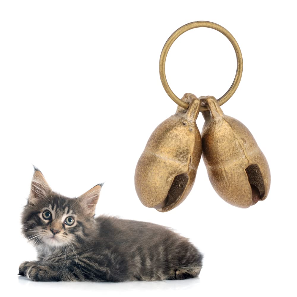 kcrygogo copper bell closeup on collar delivers crisp tracking sound