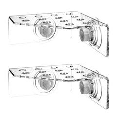 kcrygogo coral frag rack front view in clear acrylic for stable reef placement