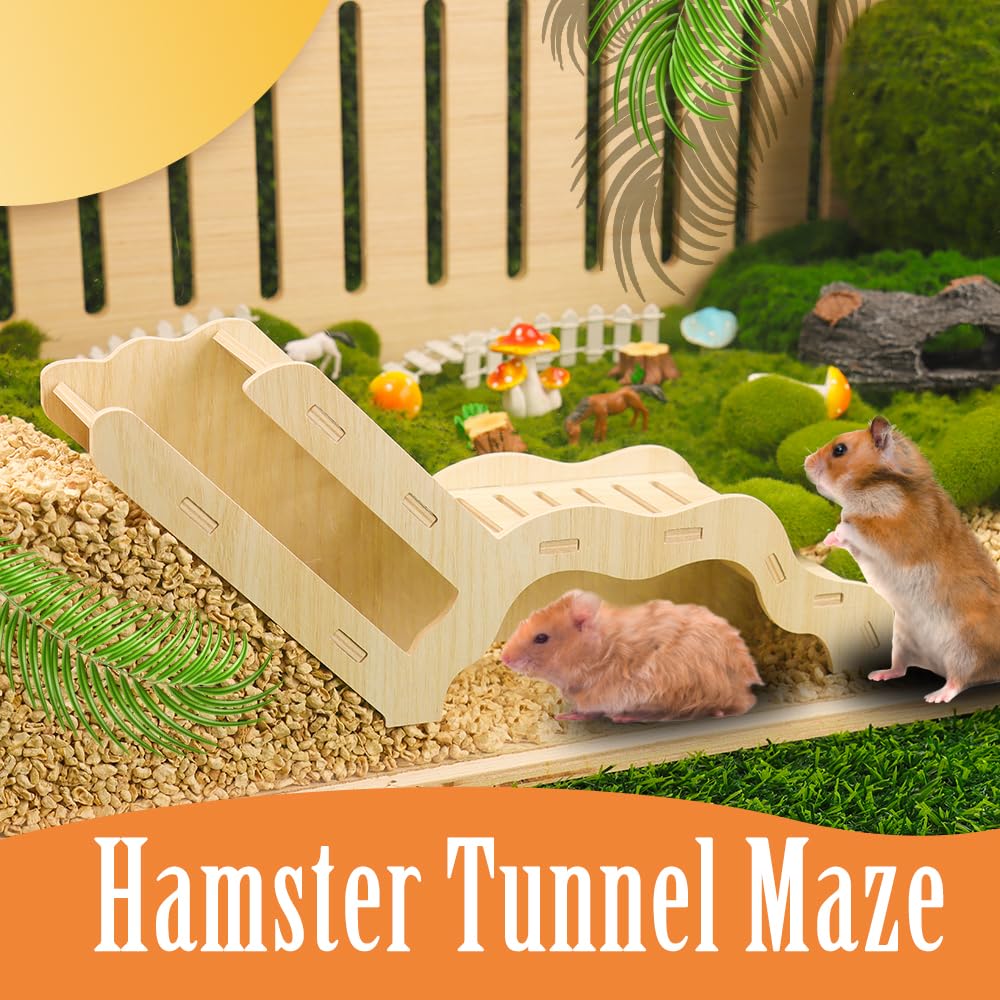 Kcrygogo hamster explorer snap-assembly enables quick, tool-free cage integration