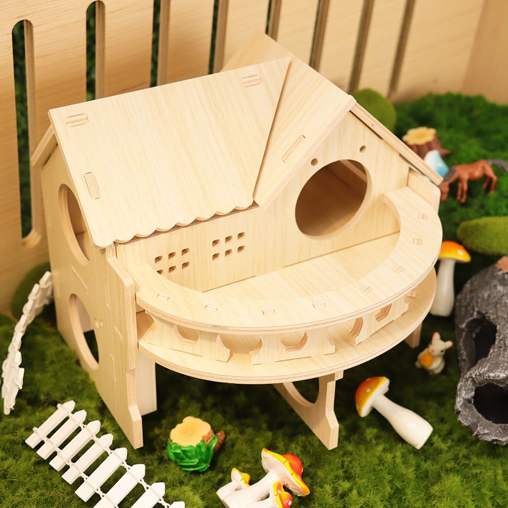 Kcrygogo hamster house slide and ramp for climbing and play
