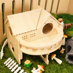 Kcrygogo hamster house slide and ramp for climbing and play