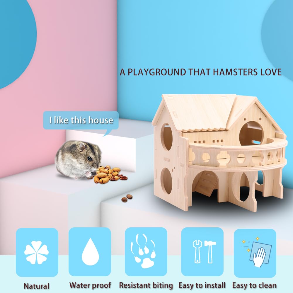 Kcrygogo hamster house small pets fit suitable for dwarf hamsters and mice