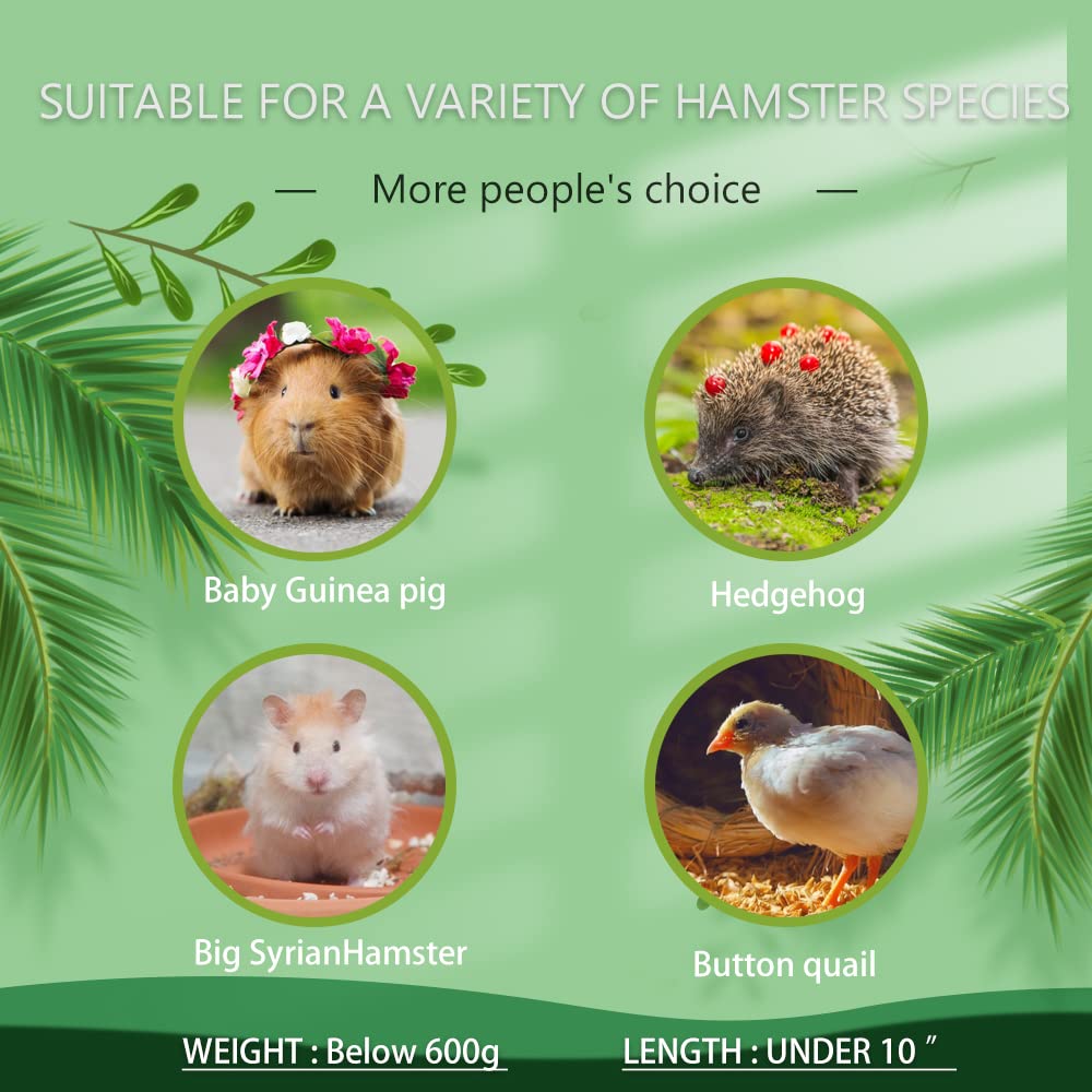 Kcrygogo hamster maze wood house double-decker design provides layered fun
