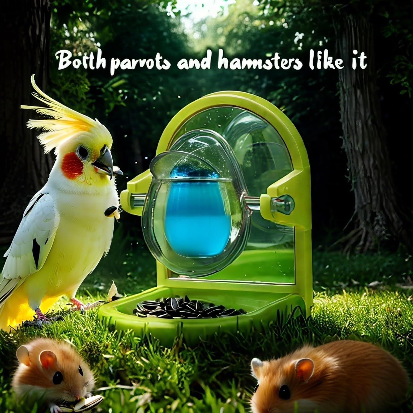 Kcrygogo small pet foraging toy hand tighten attachment fits cages quickly without tools.