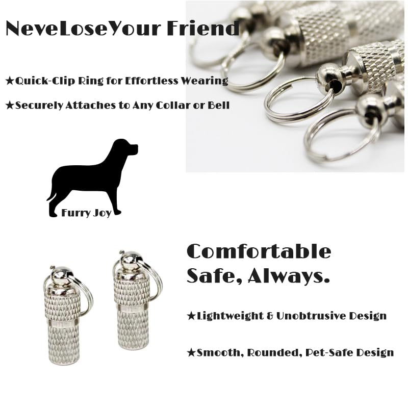 Kcrygogo two-bell package with leather button strap and ID tags