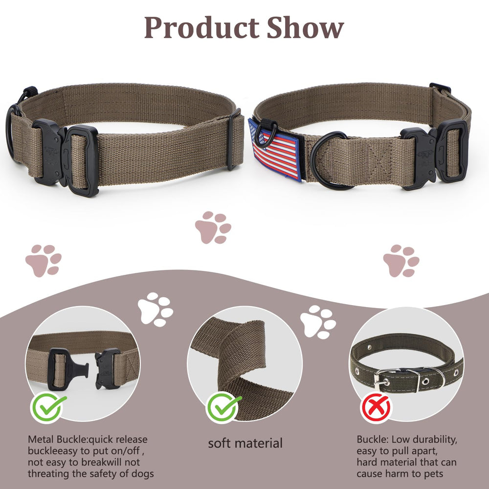 KCUCOP size M collar demonstrates secure quick-release buckle and comfortable fit