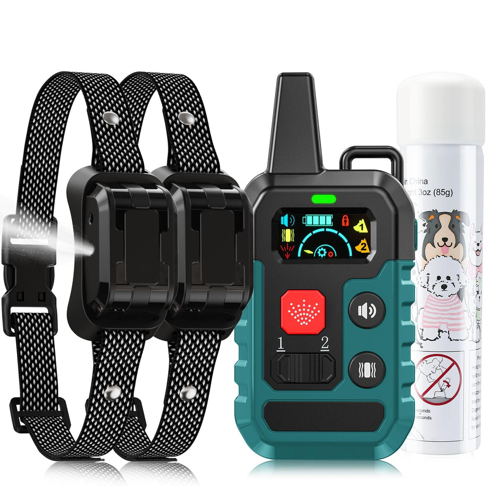 KDSZJDV citronella collar front view showing humane spray training highlight.