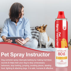 KDSZJDV Corrector Spray in action during dog training interrupts unwanted behavior.
