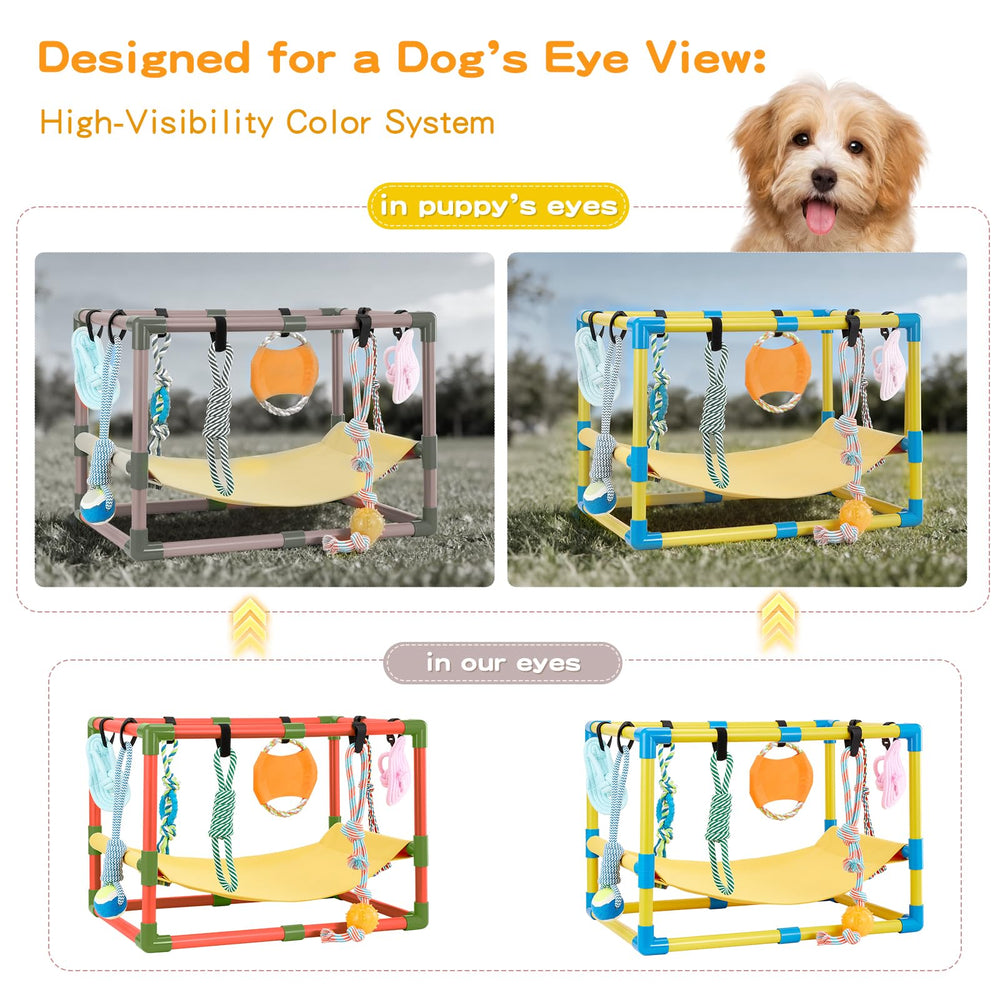 Keaber Puppy Play Gym: juguete bola de golf para juego activo.