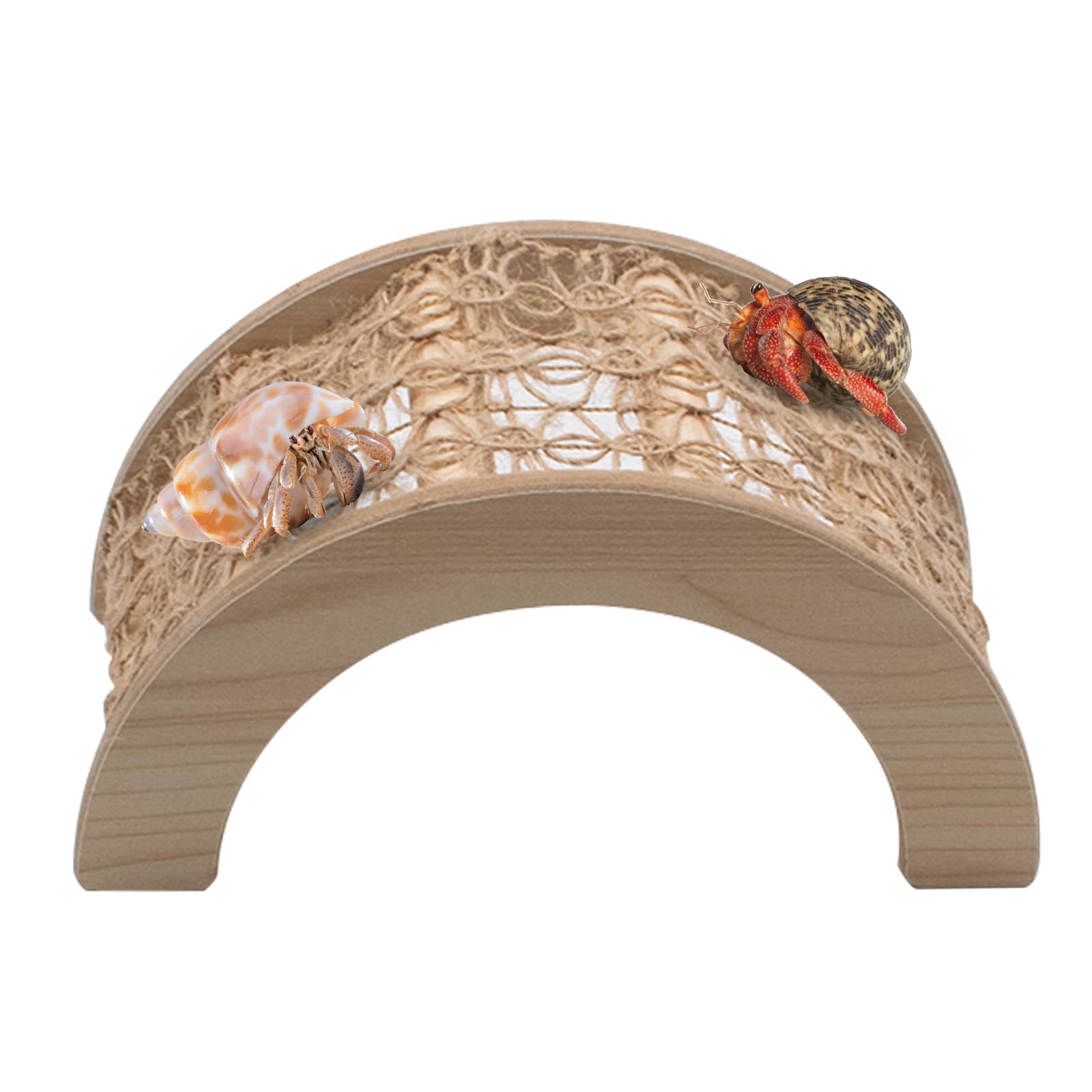 KeaJuidy Wooden Bridge base image highlights compact size fits small enclosures