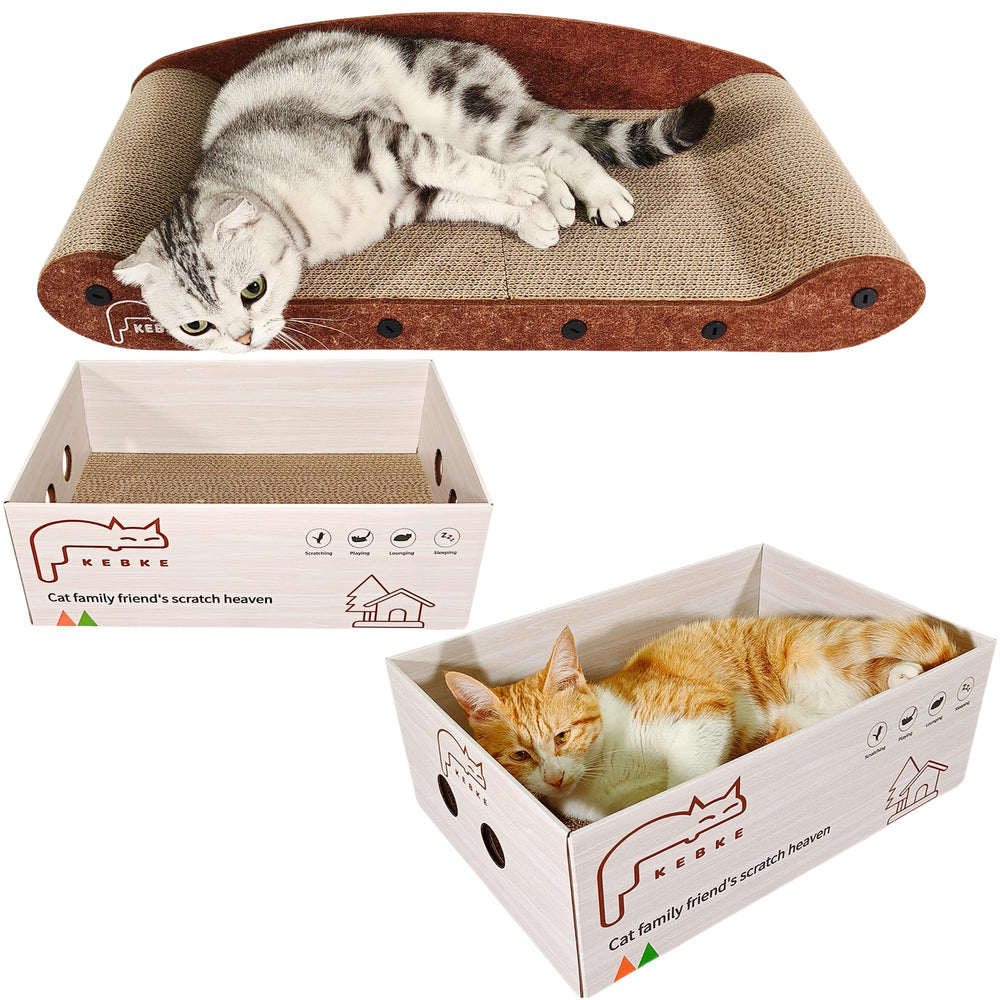 KEBKE cat-scratcher-16inch-rest-box offers a private resting space for cats.