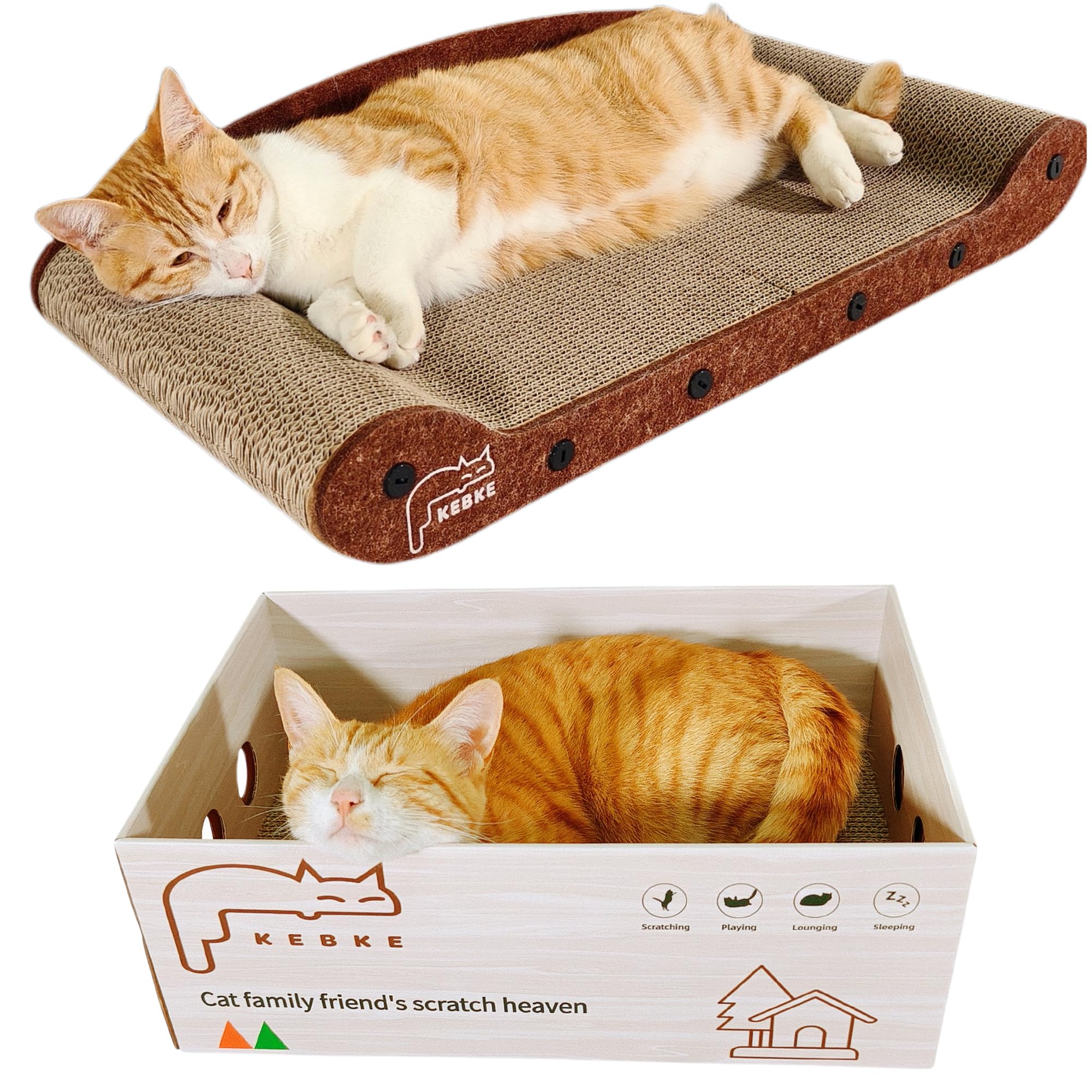 KEBKE cat-scratcher-assembly-toolkit shows easy setup with included tools.