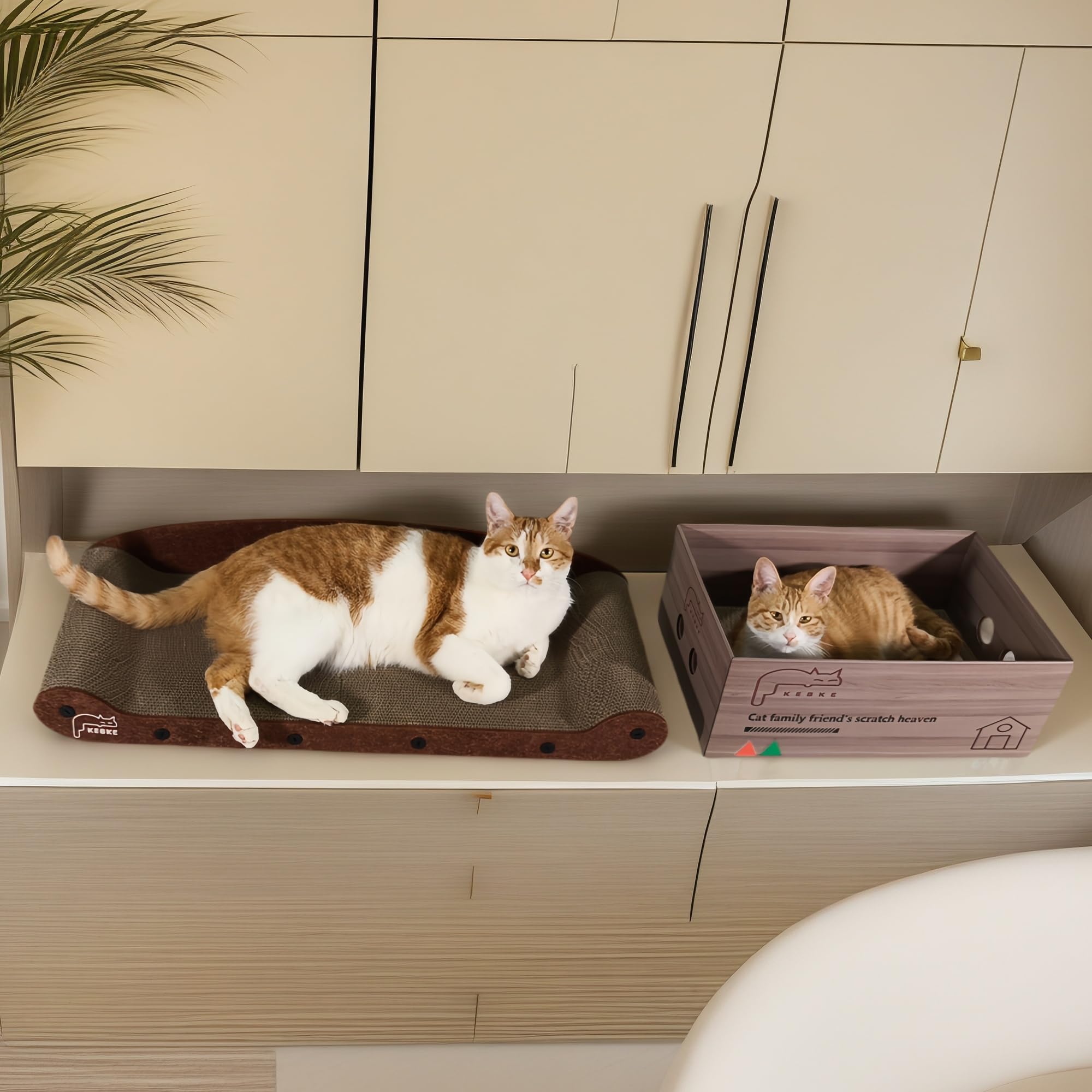 KEBKE cat-scratcher-durable-fabric: premium materials stand up to daily clawing.