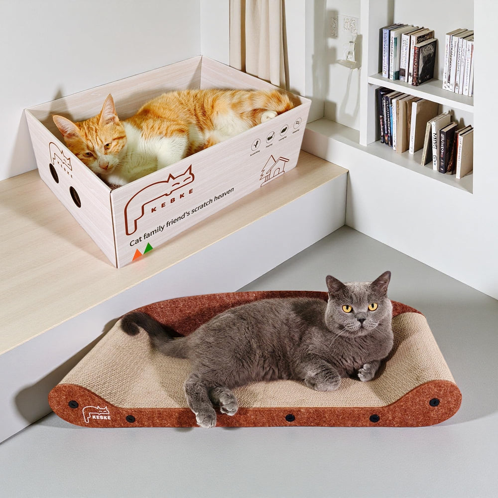 KEBKE cat-scratcher-private-rest-space gives cats a cozy retreat.
