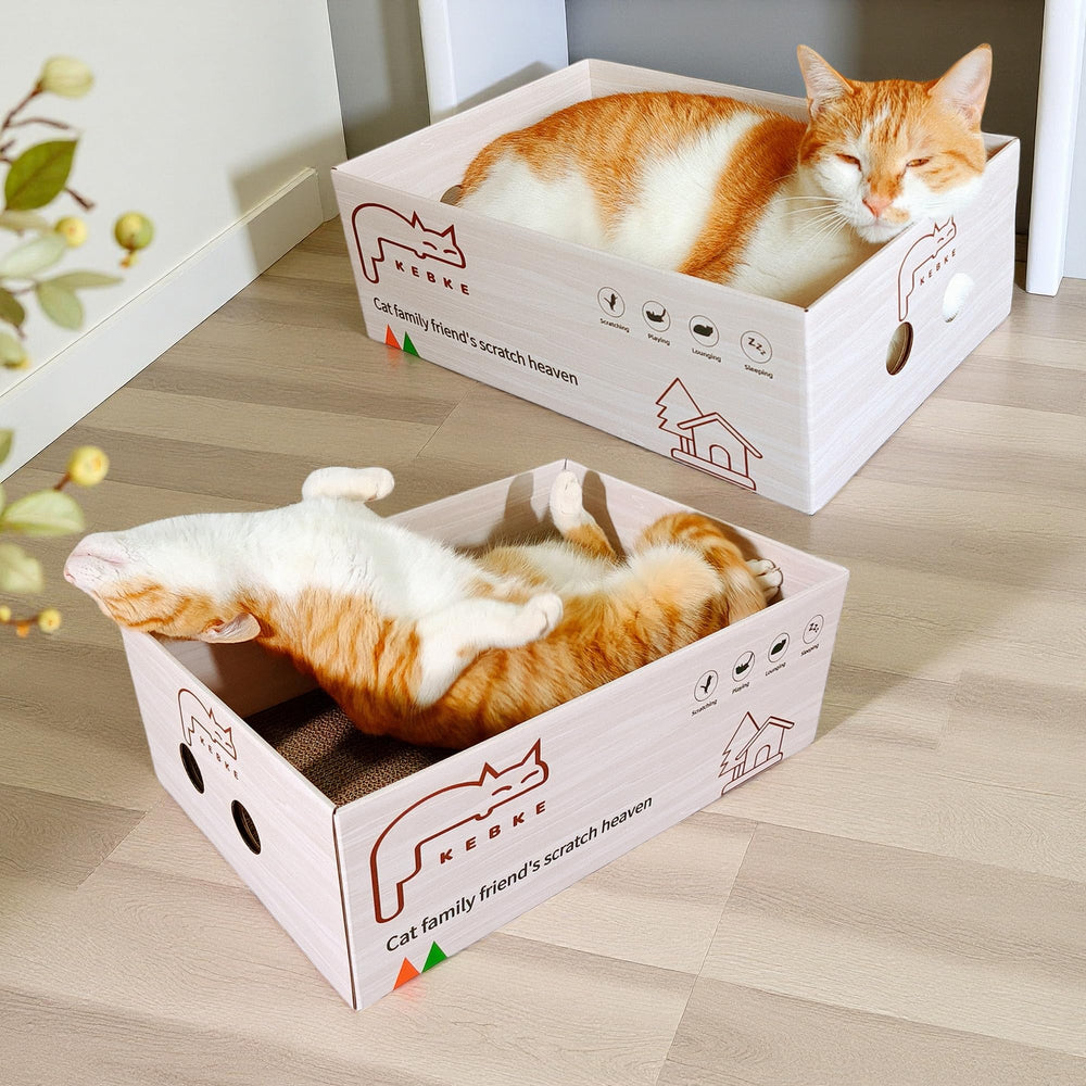 KEBKE cat-scratcher-scratch-pad provides a satisfying surface for instinctual scratching.