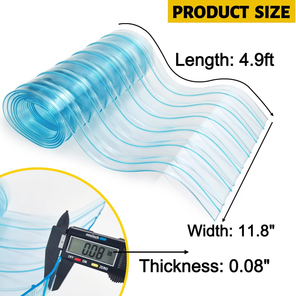Keedolla dog door strips packaging highlighting DIY installation