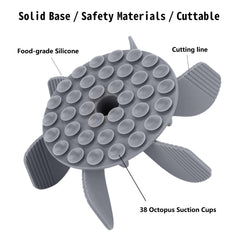 Keegud food-grade silicone is soft and nose-friendly during meals.