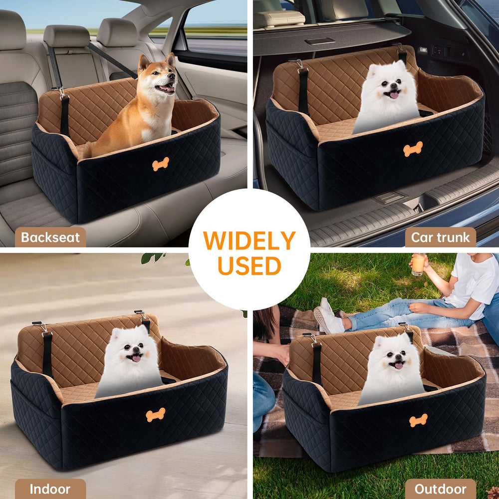 KEELUXE storage pockets keep treats, toys, and essentials within reach.