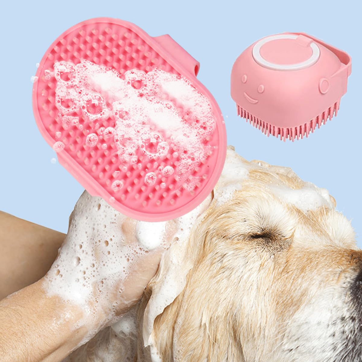 KEEPLKVOC pink shedding slicker brush removes loose fur efficiently