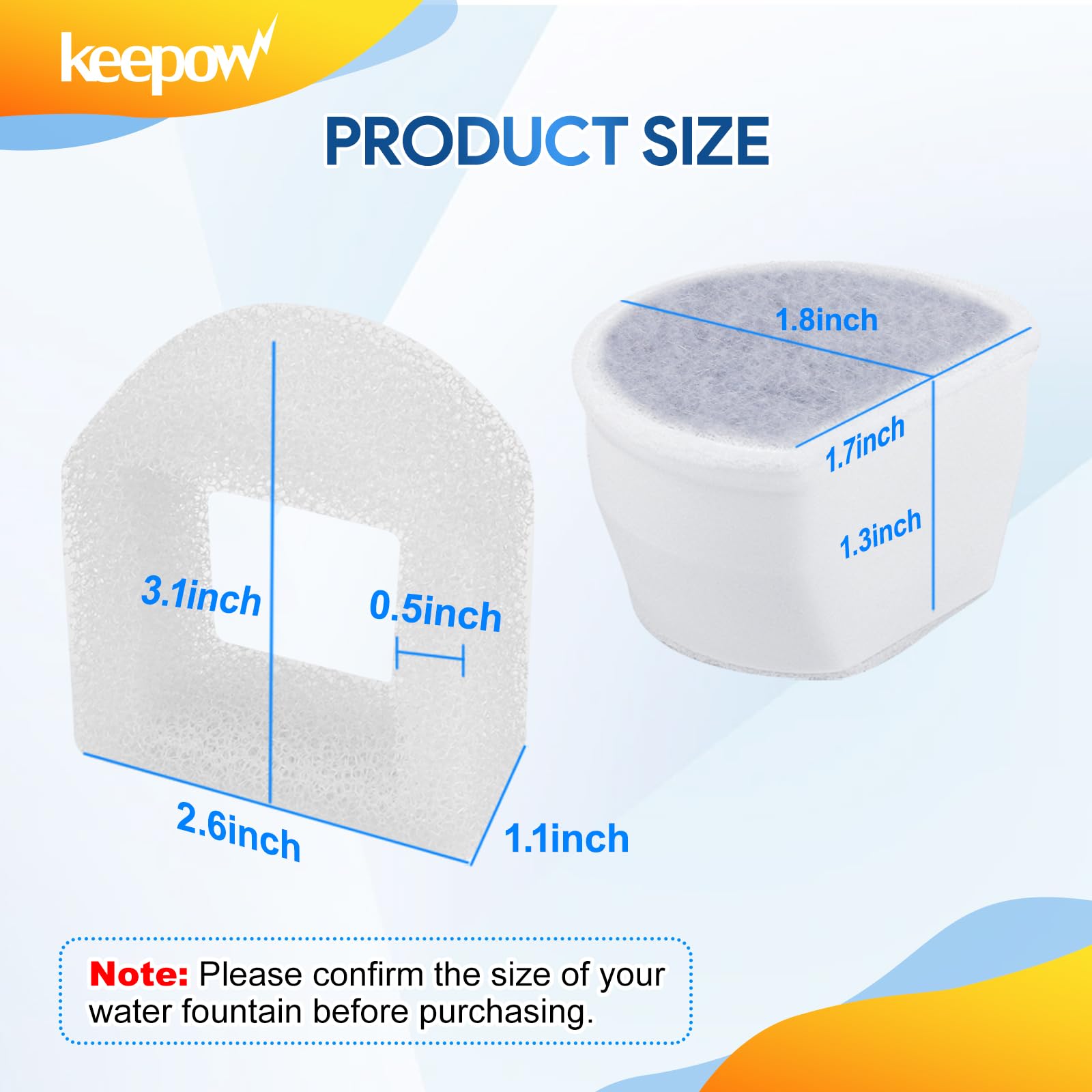 KEEPOW filter installation shows quick swap for daily care