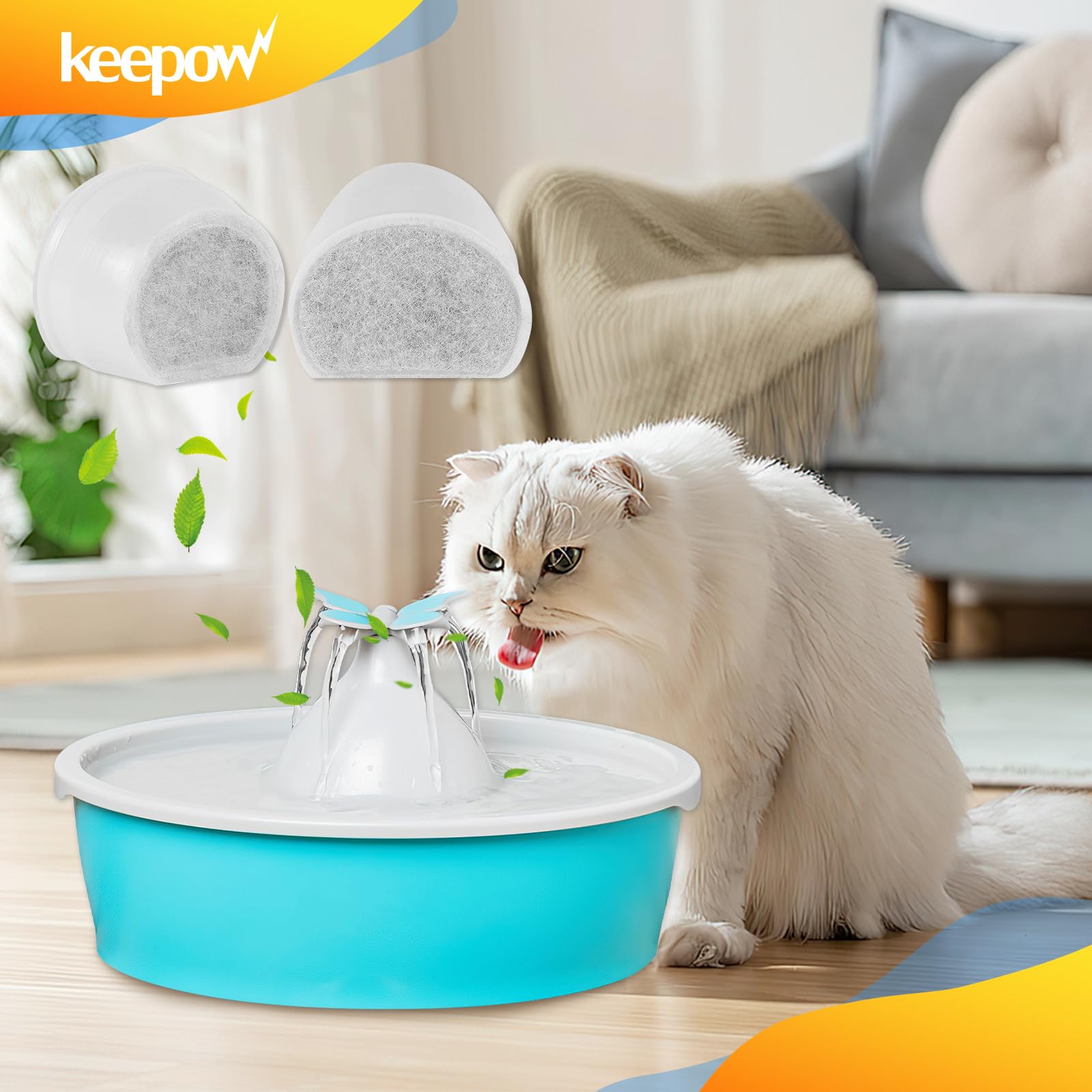 KEEPOW filter soaking and rinse step reduces carbon dust in water
