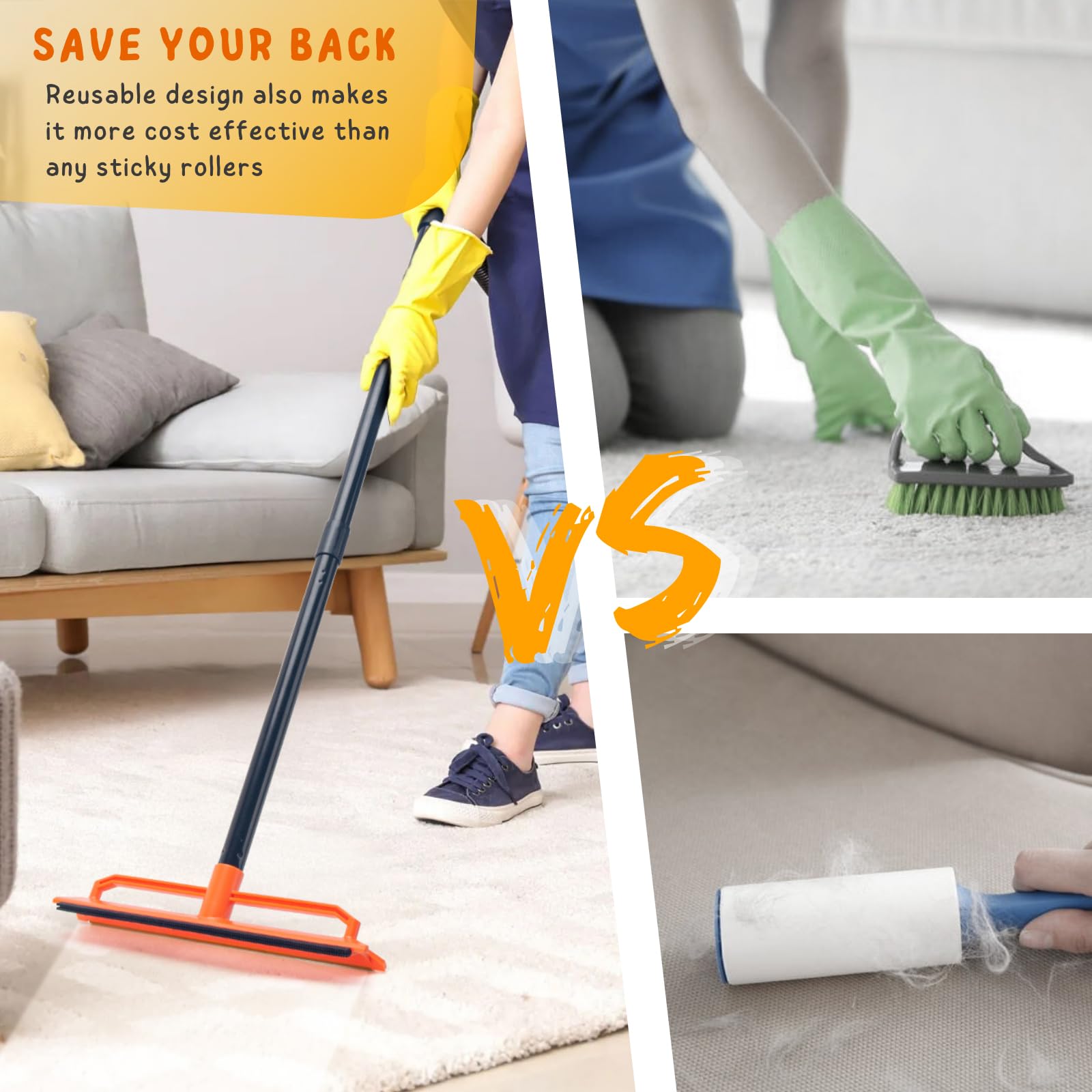 KeFanta dual-edge tool showing tooth-shaped rubber edge for versatile cleaning.
