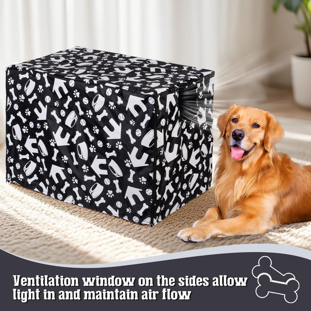 Kefit crate cover features an air vent window to improve air circulation.