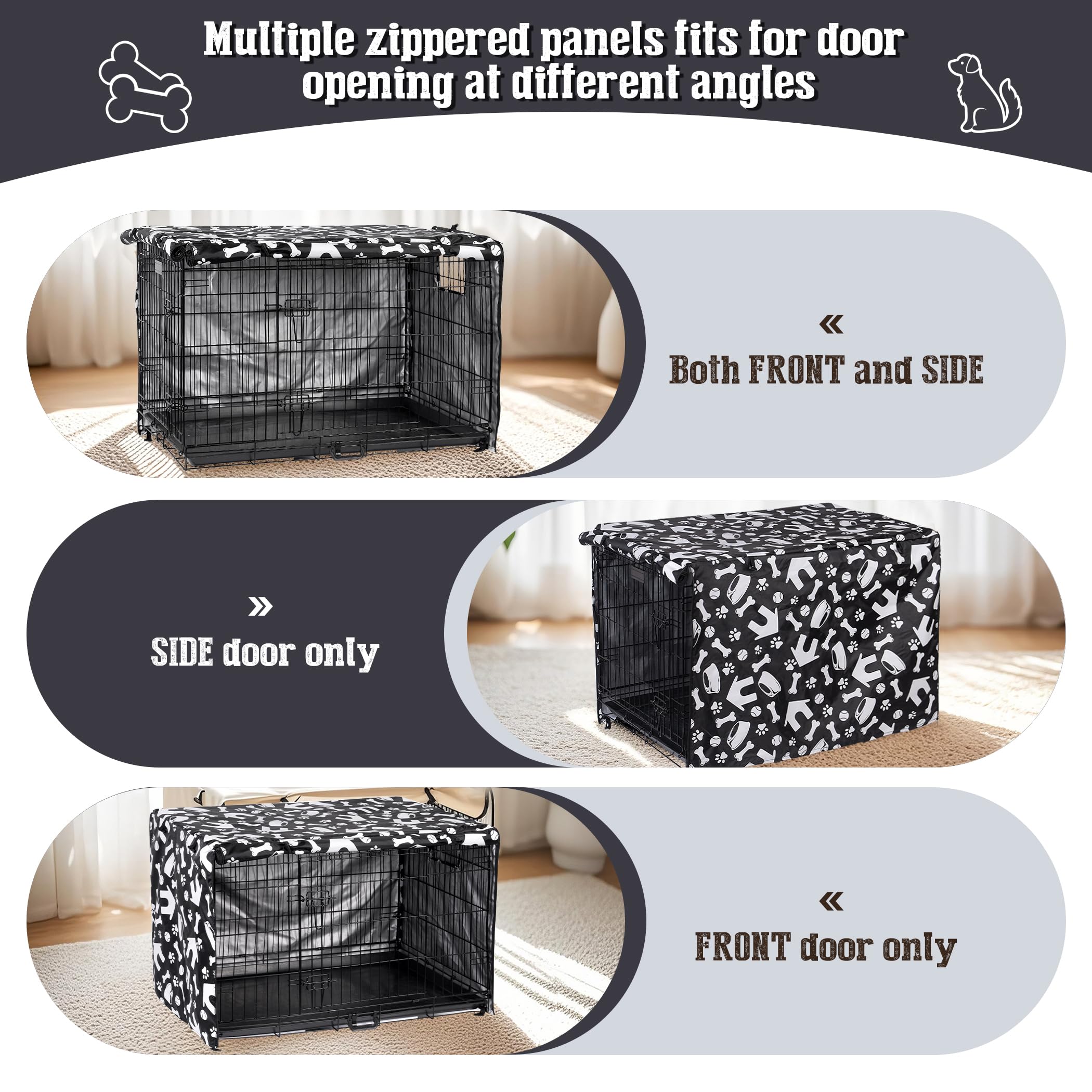 Kefit crate cover side flaps rolled up for single-door access.
