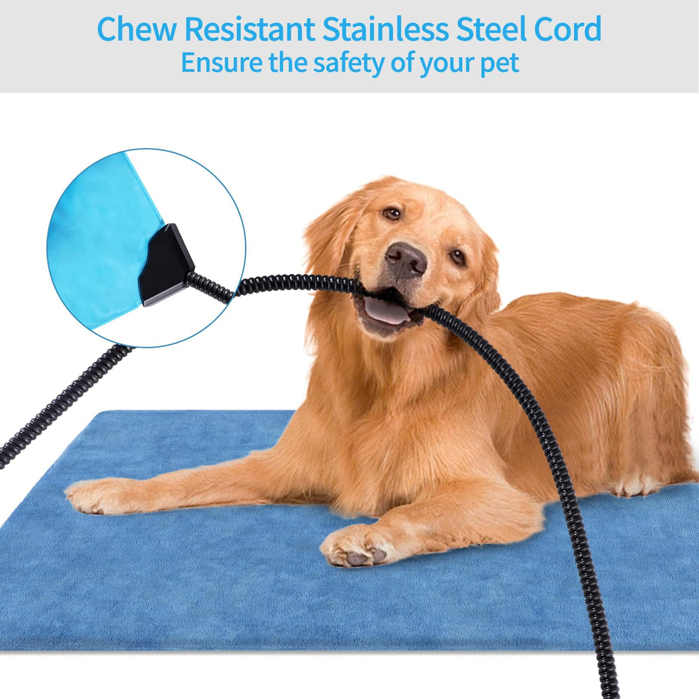 KEKELAN pet heating pad features a chew-resistant cord for safer play.