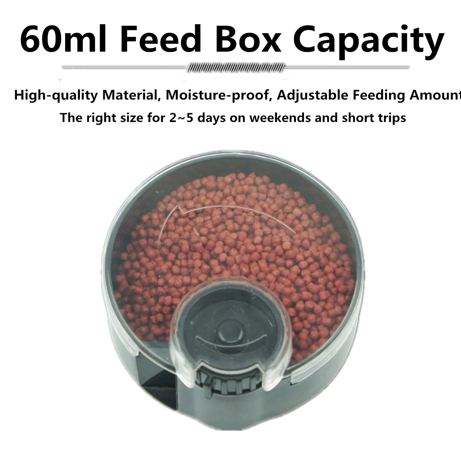 KEKETOPET battery-operated feeder in action, operates without mains power.