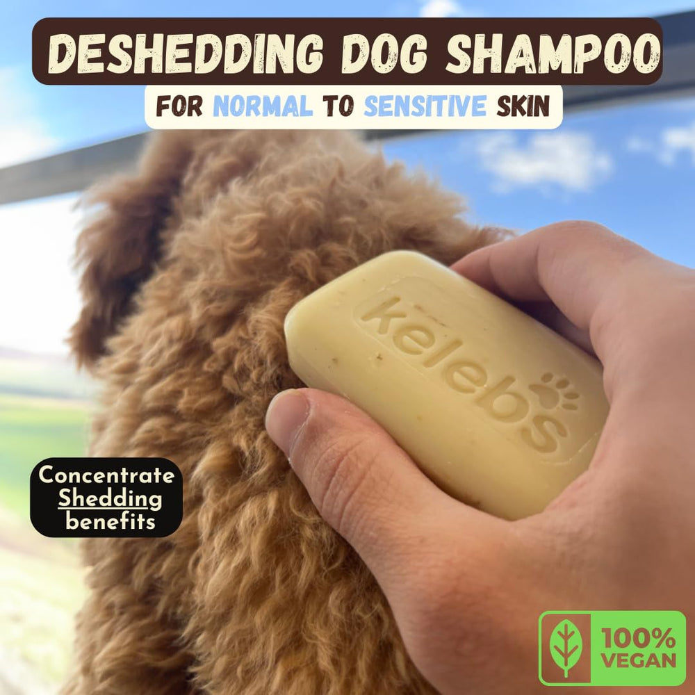 KELEBS coconut oil and shea butter skin-nourishment image highlights soothing coat hydration.