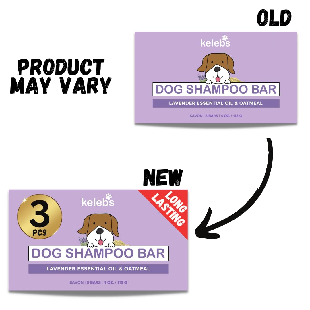 KELEBS dog shampoo bar calming scent supports a peaceful grooming experience.