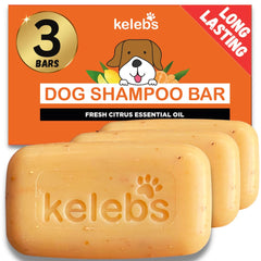 KELEBS dog shampoo bar packaging highlights zero-waste, eco-friendly design for mindful grooming.