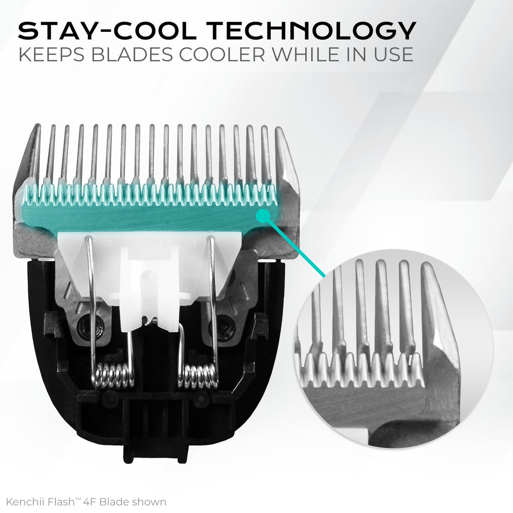 Kenchii blade coating resists corrosion for longer, smoother cuts.