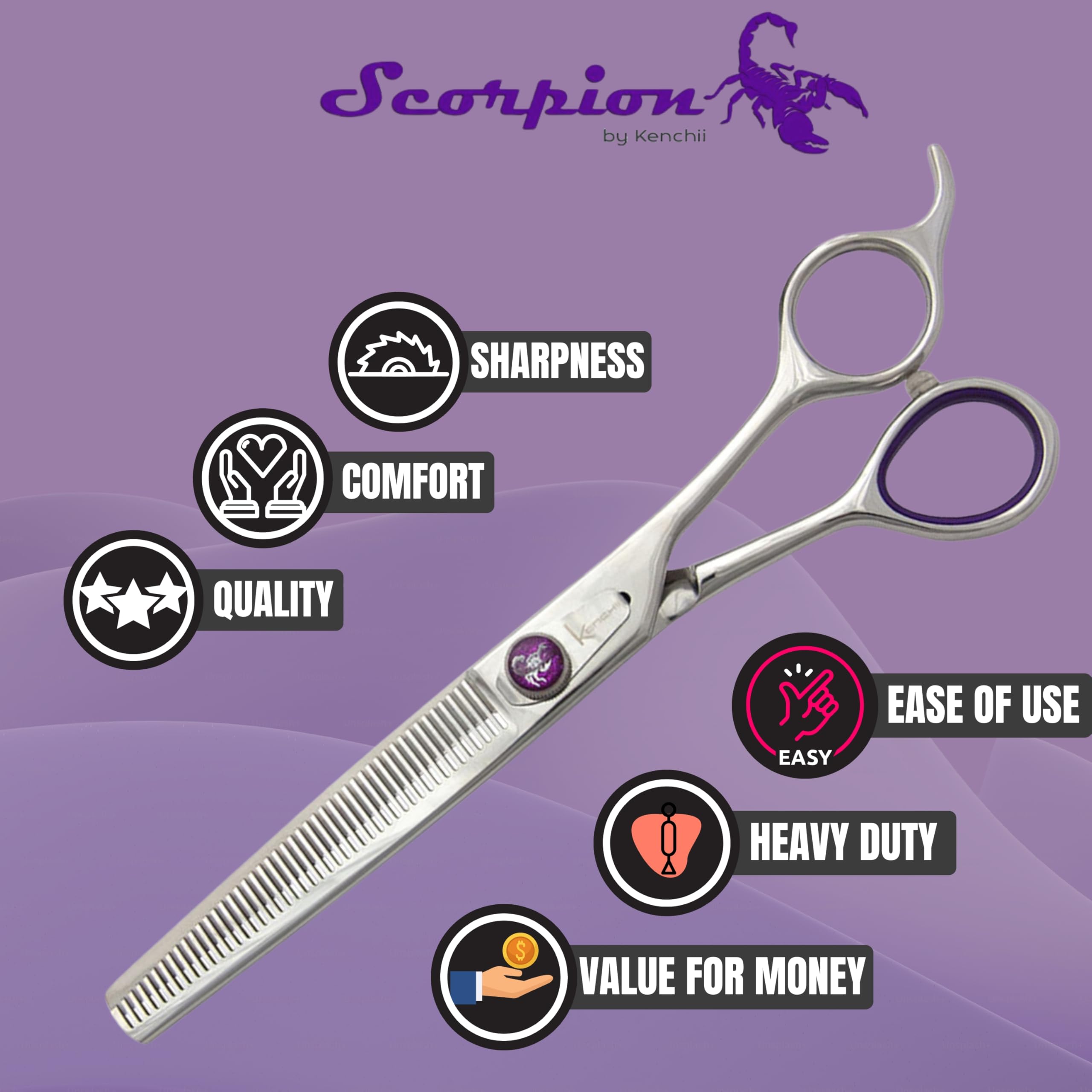 Kenchii Scorpion heavy-duty durable design for daily professional grooming.