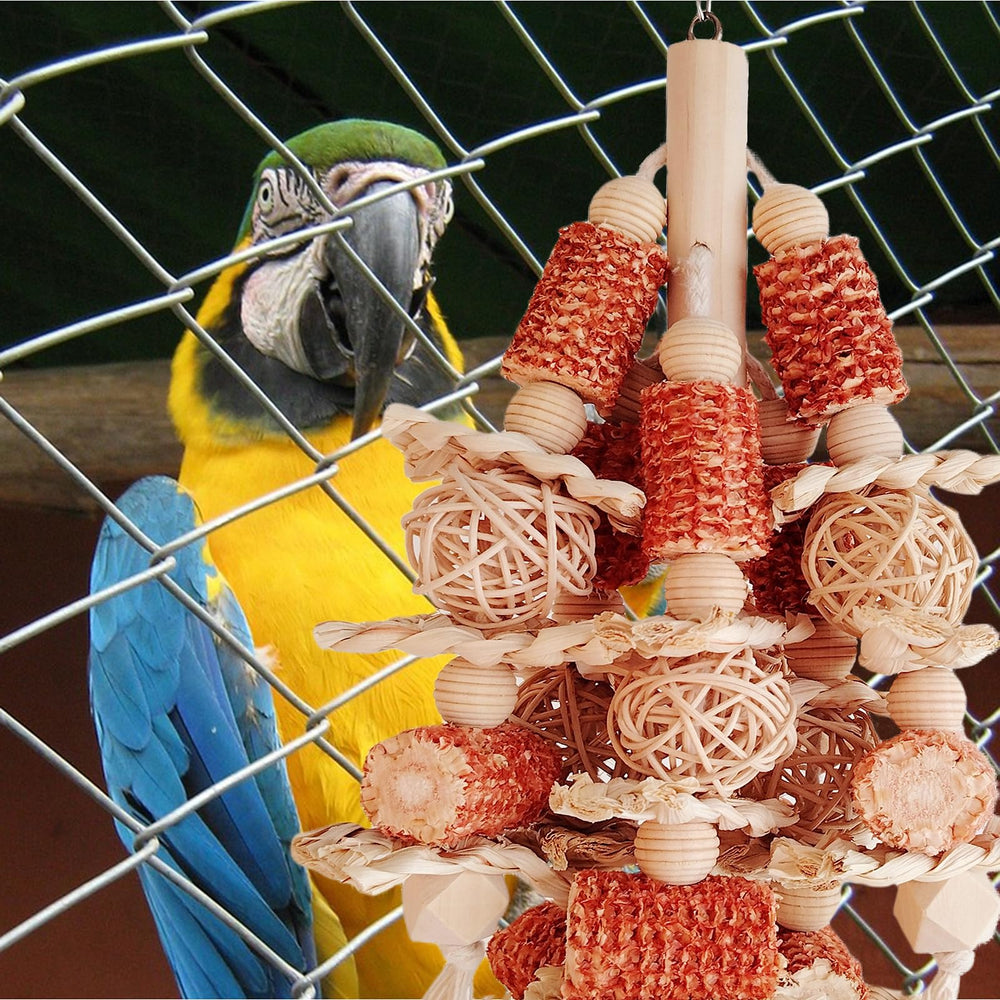 Kencunay African Grey-friendly toy set supports enrichment for intelligent parrots