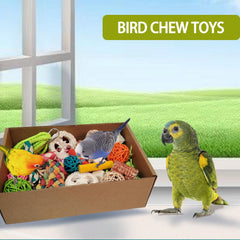Kencunay Bird Toys surprise items inside promote natural nibbling and play.