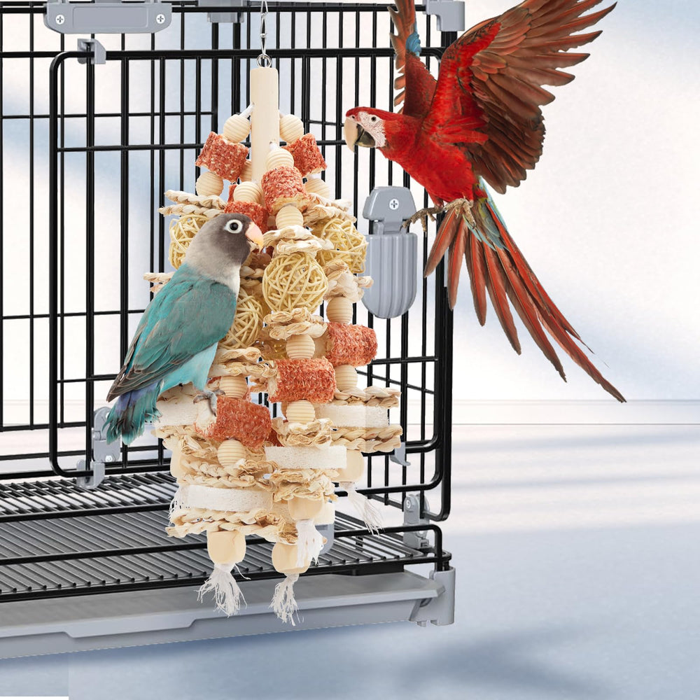 kencunay loofah-slices provide textured surfaces for playful gnawing and exploration.