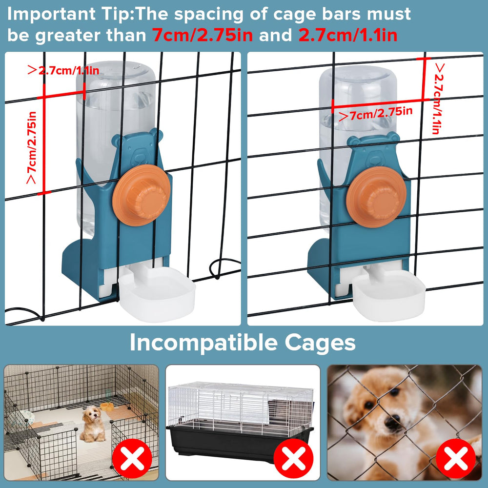 Kenond automatic gravity dispenser provides steady water flow for small pets