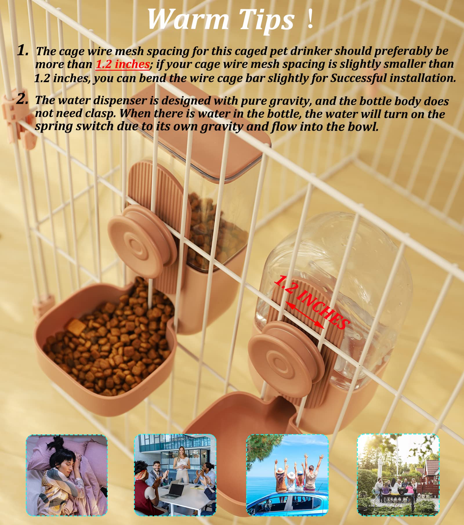 Kenond easy-clean removable bowls aid quick maintenance.