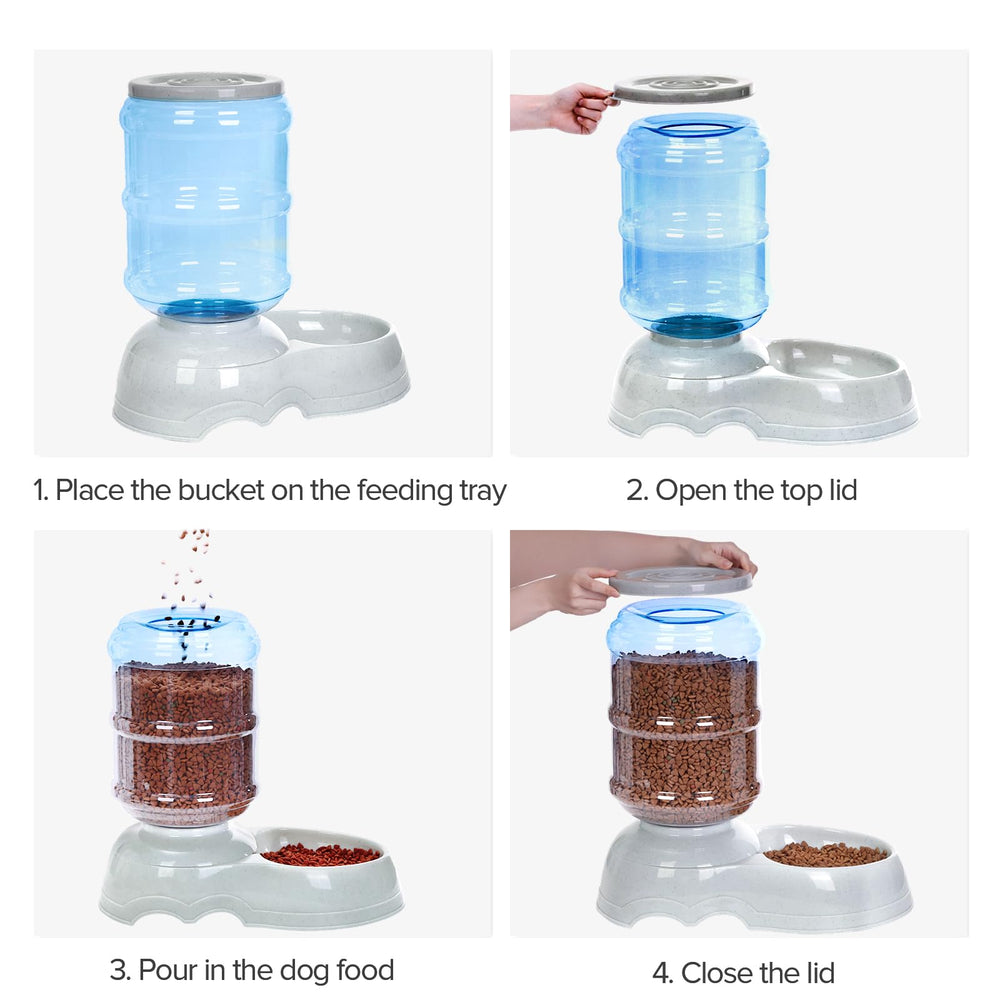 Kenond food dispenser safe material ensures pet-friendly, odor-free feeding.
