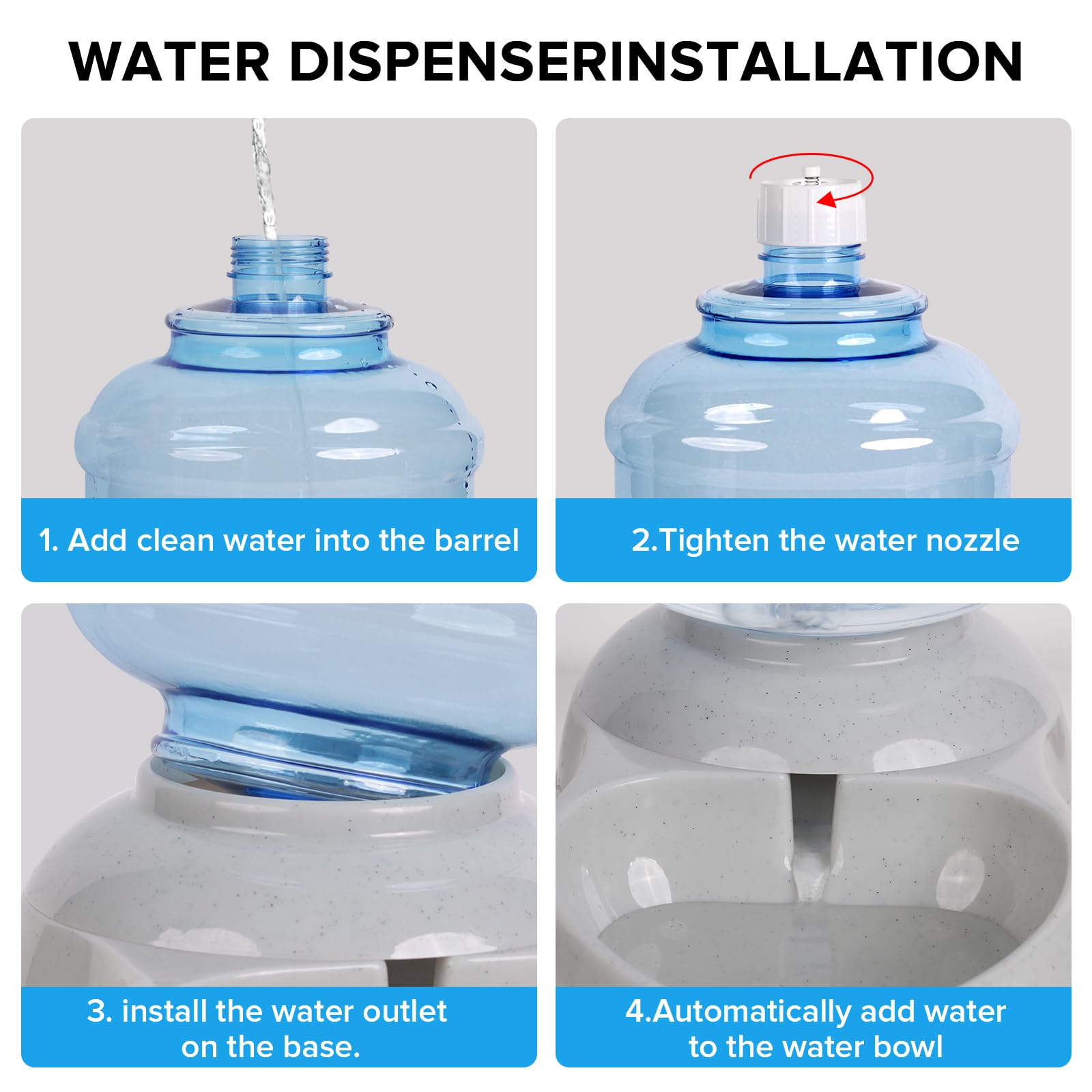 Kenond food-grade-material ensures safe, odor-free hydration for pets.