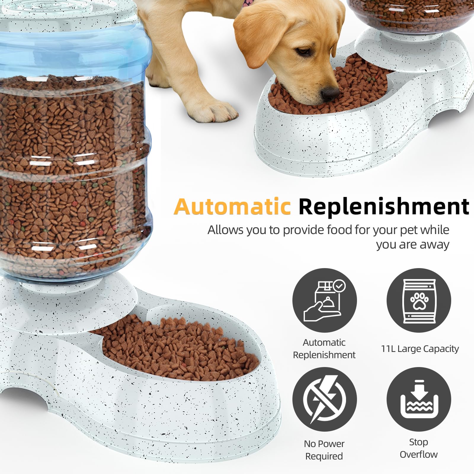 Kenond gravity feeder easy-clean components streamline weekly maintenance.