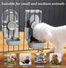 Kenond hanging automatic food water dispenser food bowl highlights compatibility with small pets