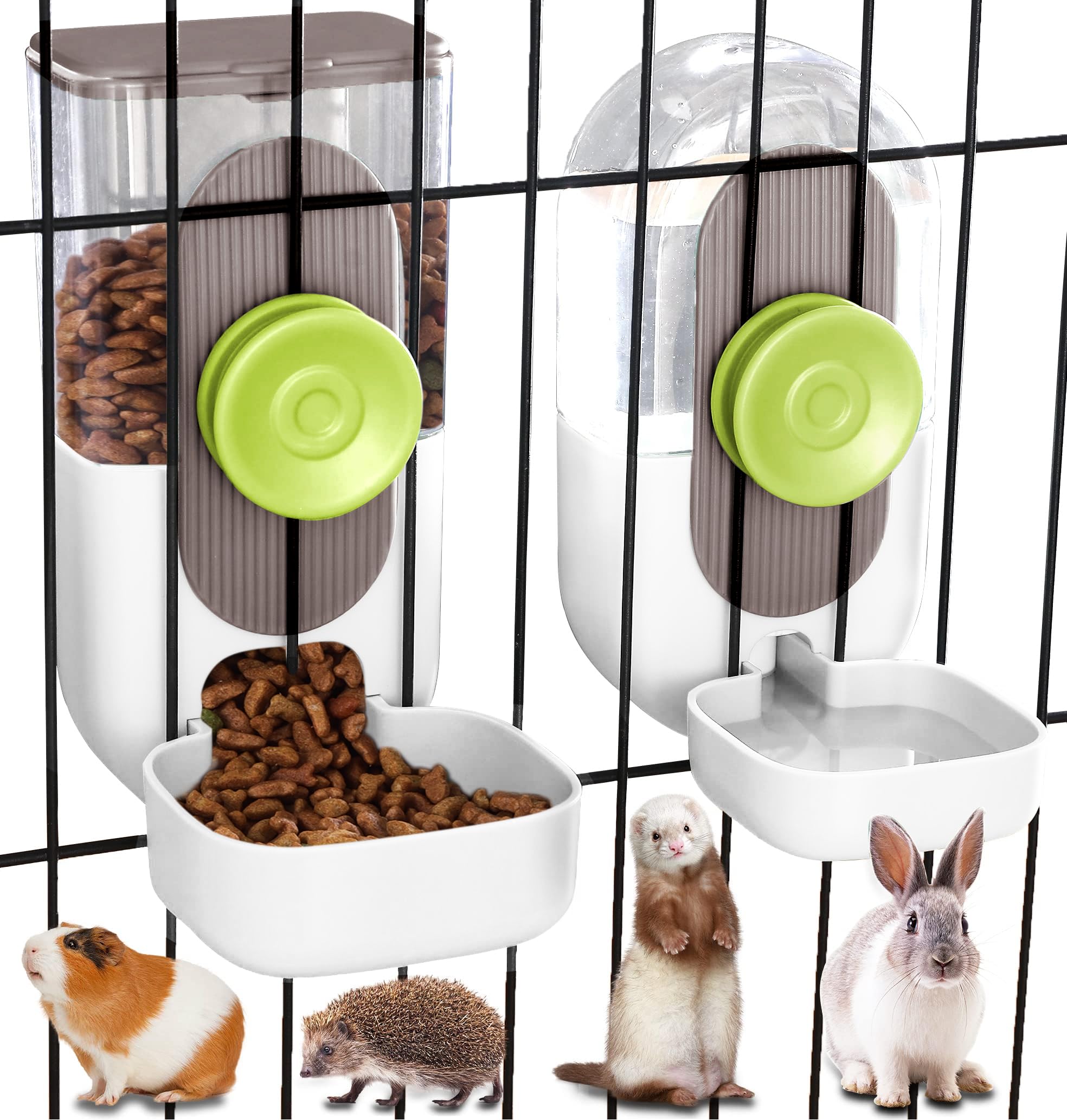 Kenond hanging automatic pet food dispenser front view for convenient feeding
