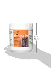 Kentucky Performance Prod Elevate Se being sprinkled into horse ration during feeding