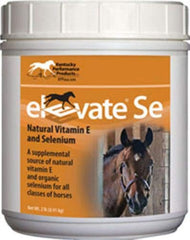 Kentucky Performance Prod Elevate Se powder container for horses delivering vitamin E and selenium support