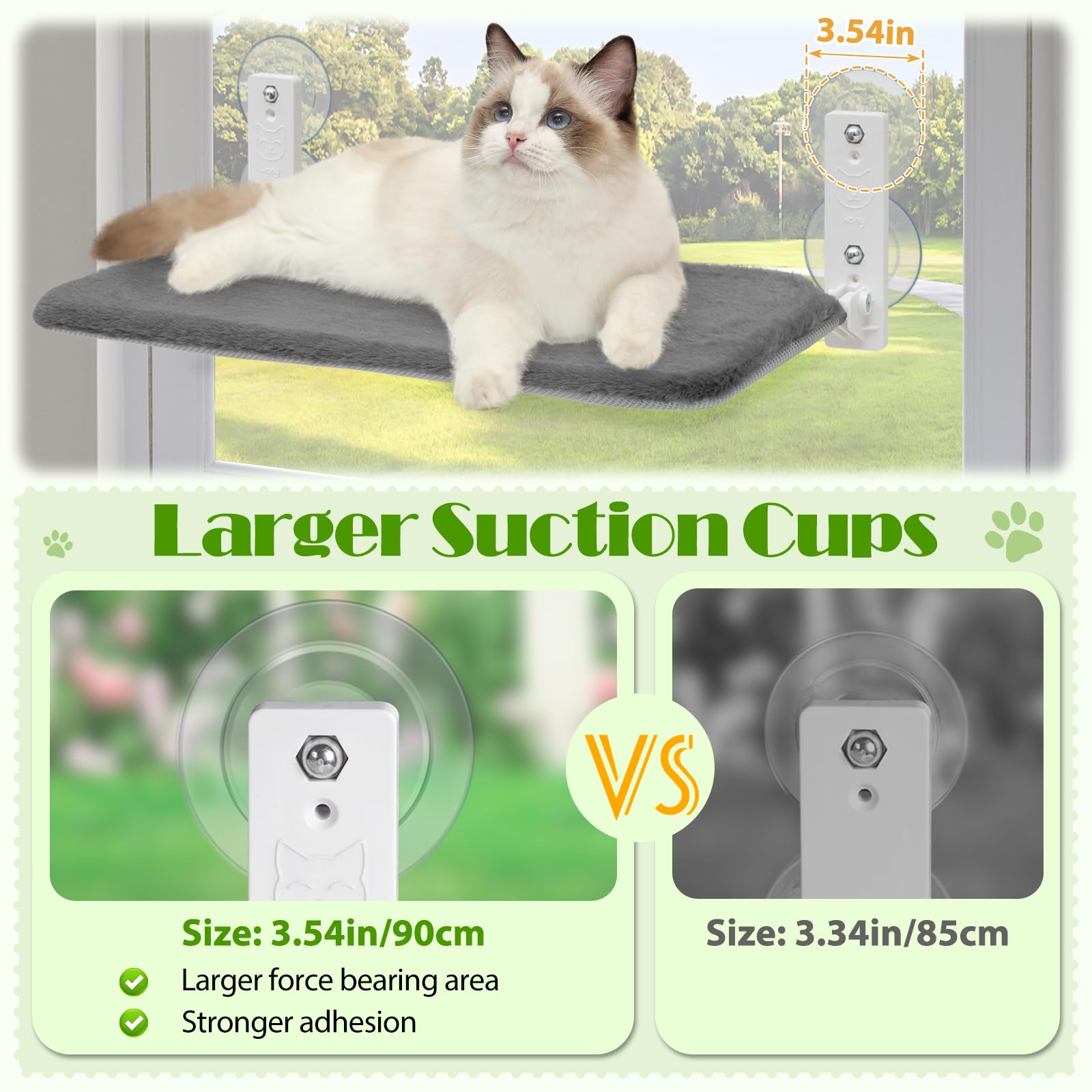 keny cat window perch folded design demonstrates easy storage and quick setup