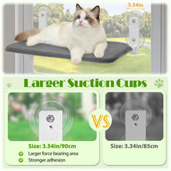 keny cat window perch folded design demonstrates easy storage and quick setup