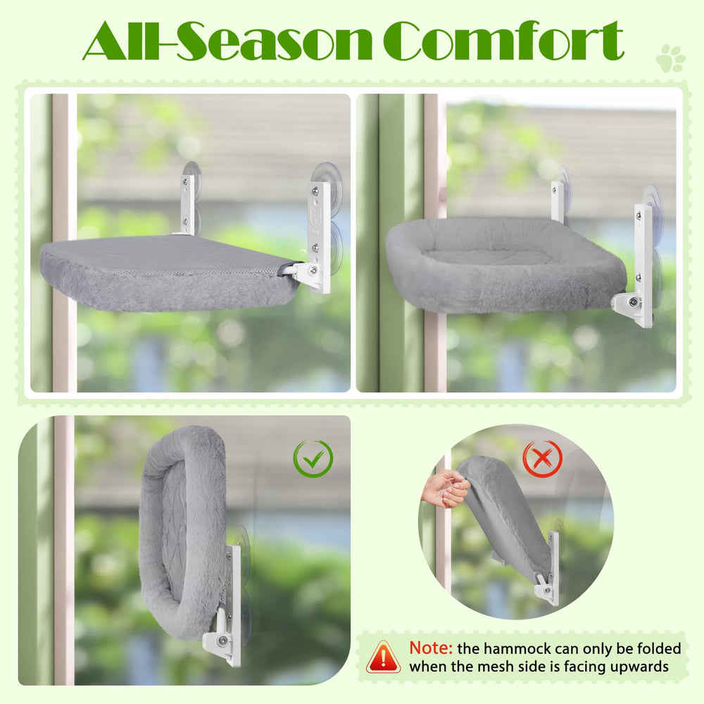 keny cat window perch fits window size 23.6 by 8 inches